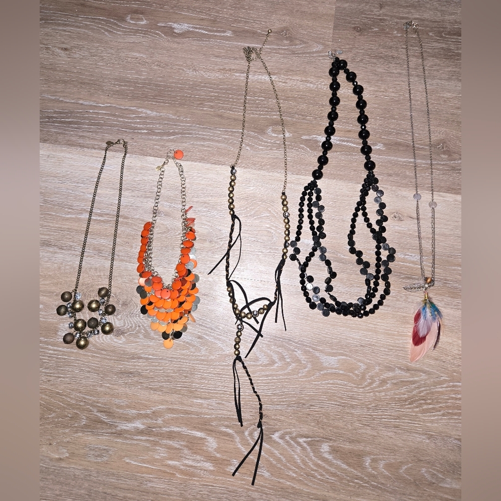 Lot Of 5 Necklaces From Express